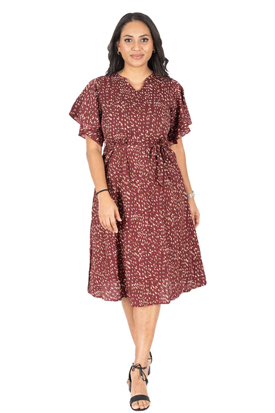 NIFTY SOUL V NECK DRESS