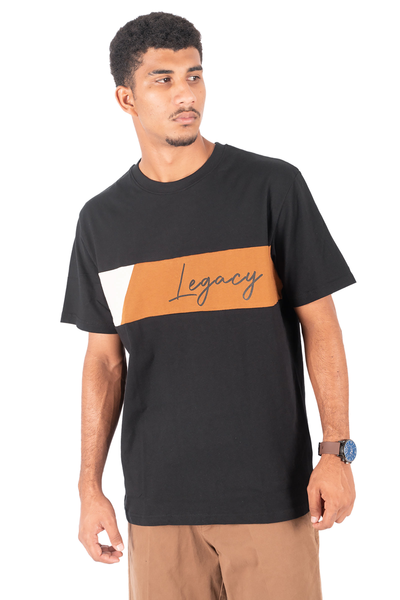 Dark Mens Relax Panel Tees - Legacy