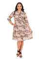 NIFTY SOUL RUFFLED HEM DRESS