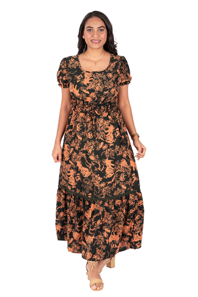 NIFTY SOUL ZEDD RUFFLED HEM DRESS