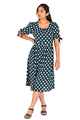 NIFTY SOUL DRESS WITH TIE SLEEVE