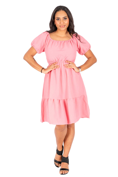 NIFTY SOUL RUFFLED HEM DRESS