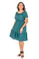 NIFTY SOUL RUFFLED HEM DRESS