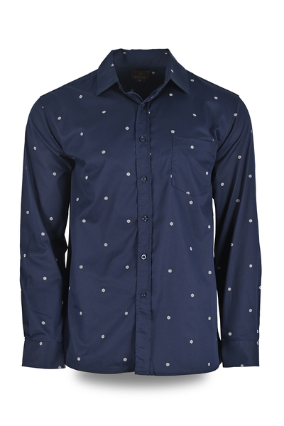 WOODGREEN MENS L/S SHIRTS - ROYAL