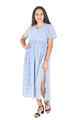 NIFTY SOUL V NECK CHIFFON DRESS WITH SLIT