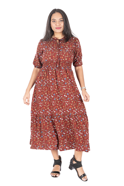 NIFTY SOUL DRESS WITH NECK TIE