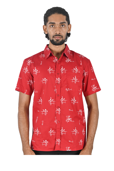 WOODGREEN MENS S/S SHIRTS - ABSTRACT