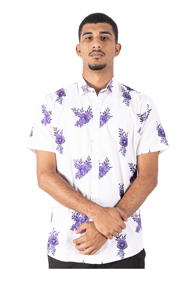 Krass Slim Fit Printed Shirts - Rose
