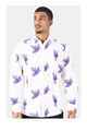 Krass Slim Fit Printed L/S Shirts - Rose