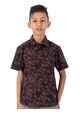 Krass Boys Slim Fit Printed Shirts - Crimson