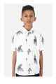 Krass Boys Slim Fit Printed Shirts - Rose