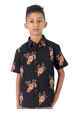 Krass Boys Slim Fit Printed Shirts - Rose