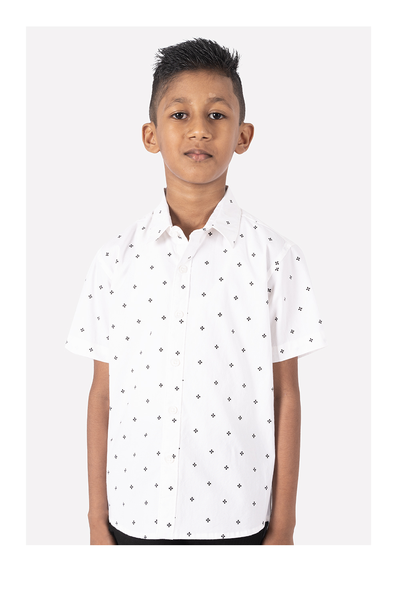 Krass Boys Slim Fit Printed Shirts - Hue