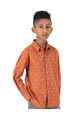 Krass Boys Slim Fit Printed L/S Shirts - Hue