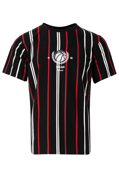 Dark Mens Stripe Relax Tees - Chicago