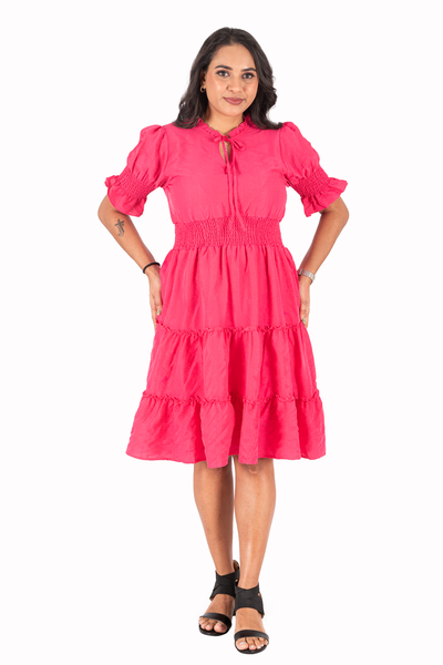 NIFTY SOUL VERONICA RUFFLED HEM DRESS