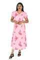 NIFTY SOUL PUFF SLEEVE DRESS - ROSE