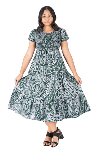 Tribal Origin Ladies Kyla Smocking Dress - FB1809