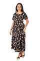 NIFTY SOUL SMOCKING DRESS WITH PUFF SLEEVE