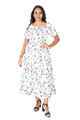 NIFTY SOUL SMOCKING DRESS WITH PUFF SLEEVE