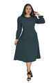 NIFTY SOUL RUFFLED HEM DRESS