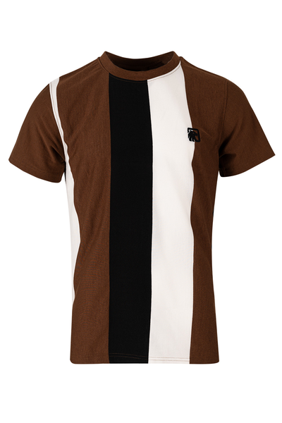 Dark Mens Stripe Relax Tees - Eagle