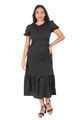 NIFTY SOUL DOT RUFFLED HEM DRESS