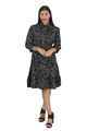 NIFTY SOUL RUFFLED HEM DRESS