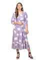 NIFTY SOUL MISSOURI RUFFLED HEM DRESS - TULIP