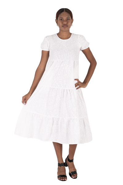 Tribal Ladies Kyla Smocking Dress - FB1774