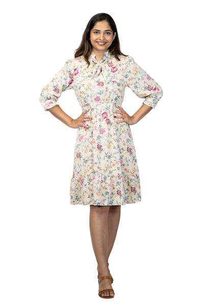 NIFTY SOUL RUFFLED HEM DRESS