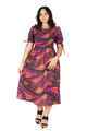 Akamu Smocking Dress With Puff Sleeve- Lusiana