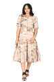 Akamu Ruffled Hem Dress Koloha
