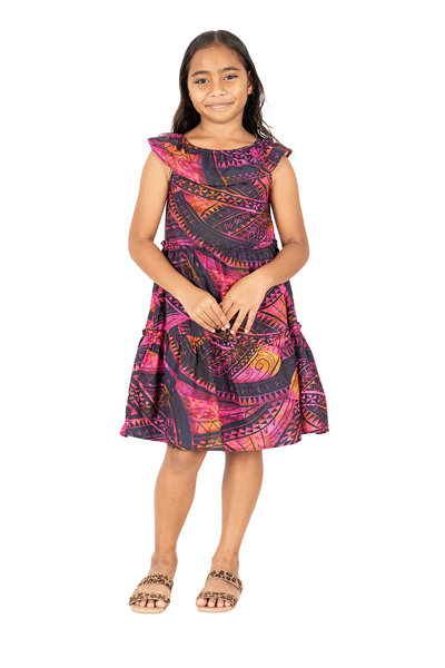 Akamu Girls Makoa Dress Lusiana