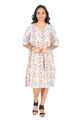 NIFTY SOUL DELTA RUFFLED HEM DRESS