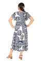 Nifty Soul Midi Dress With Frill Sleeve 