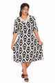 NIFTY SOUL DRESS WITH TIE SLEEVE