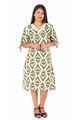 NIFTY SOUL DRESS WITH TIE SLEEVE