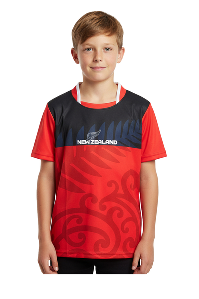 NZ SUBLIMATION KIDS TEES - CURVE
