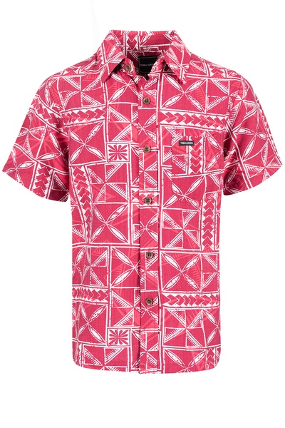 Tribal Origin Boys Bula Shirt- Waevi