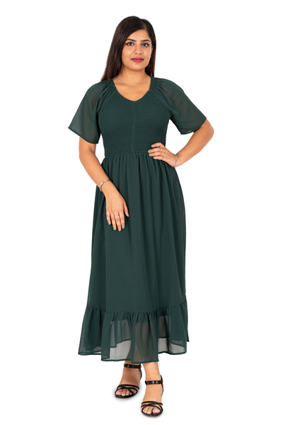 Nifty Soul V Neck Maxi Dress