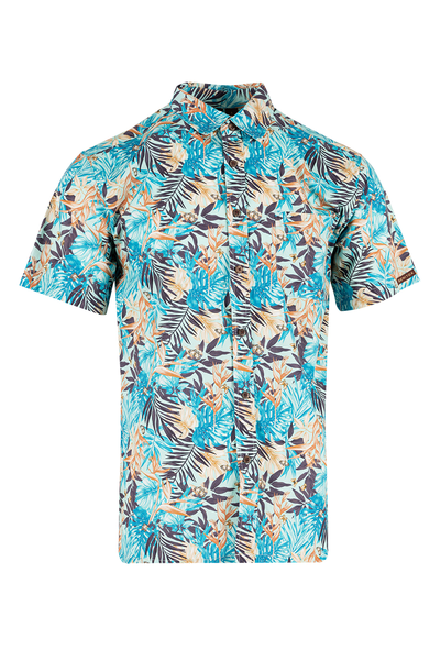 SENITOA MENS RELAX FIT SHIRT - LEAVES