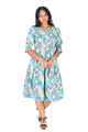 SENITOA LADIES JOLENE DRESS - LEAVES