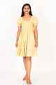 Nifty Soul Smocked Shirred Dress With Back Tie