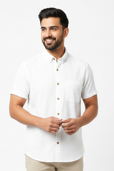 Krass Slim Fit Knitted Shirt- F26128