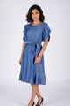 Nifty Soul  Denim Ruffled Hem Dress