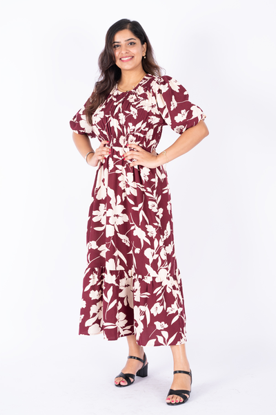 Nifty Soul Smocked Maxi Dress