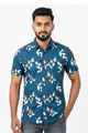 Krass Slim Fit Printed Shirt - Coastal Palm