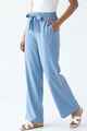 Nifty Soul Denim Tie Waist Palazzo