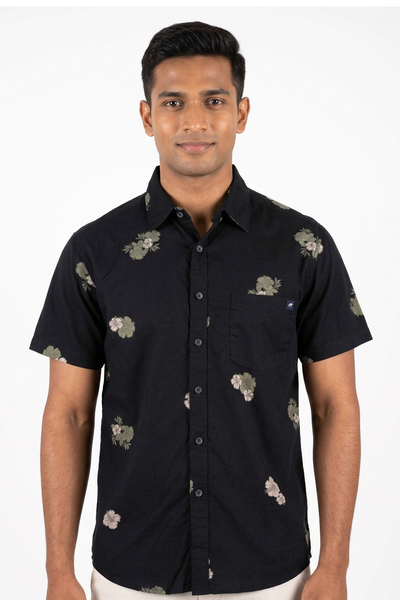 Cloudbeak Mens S/S Poplin Shirt -Moka